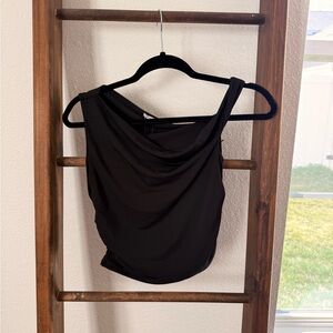 Garage Black Crop Top